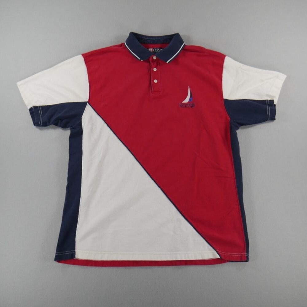 Vintage 90s Chaps x Ralph Lauren Polo Coastal Marine Mens Size XL Red/Blue/White